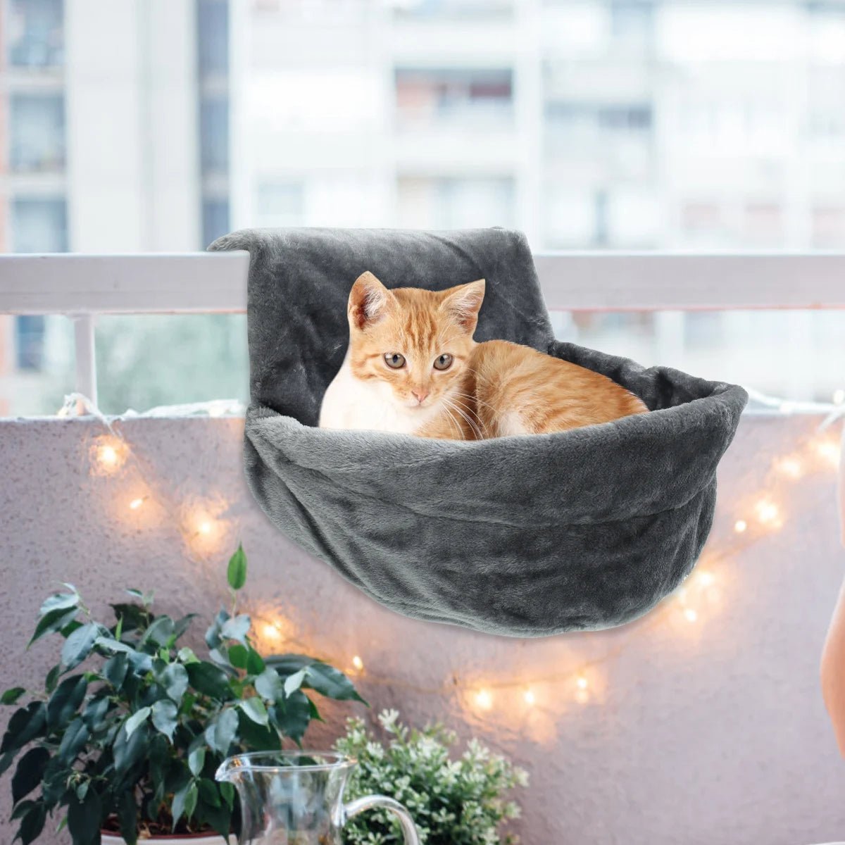Hamac pour chat suspendu radiateur balcon