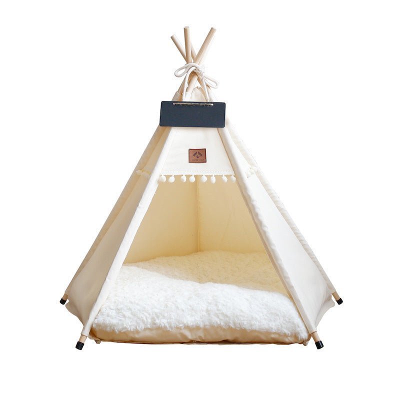 Lit pour chat - tipi - toile douce - Boutique Chat l'Heureux