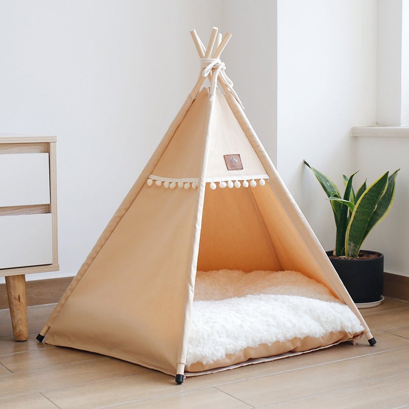 Lit pour chat - tipi - toile douce - Boutique Chat l'Heureux