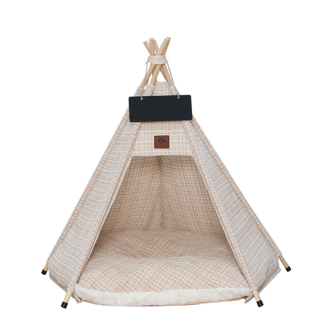 Lit pour chat - tipi - toile douce - Boutique Chat l'Heureux