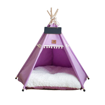Lit pour chat - tipi - toile douce - Boutique Chat l'Heureux