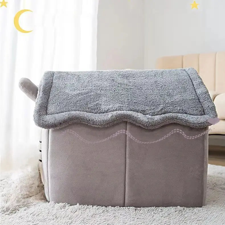 Maison Chat  PetCocon™  Gris vue de coté