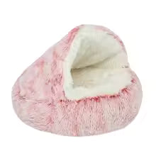 Maison pour chat avec couette en peluche utilité