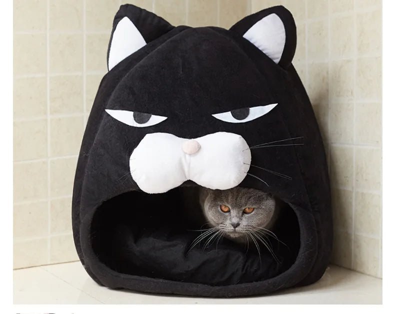 Maison pour chat forme chat qui tient au chaud 48 cm