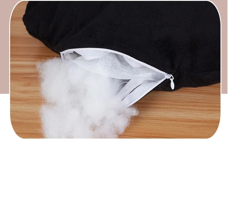 Maison pour chat forme chat chaud de 48 cm fermoir pour mousse