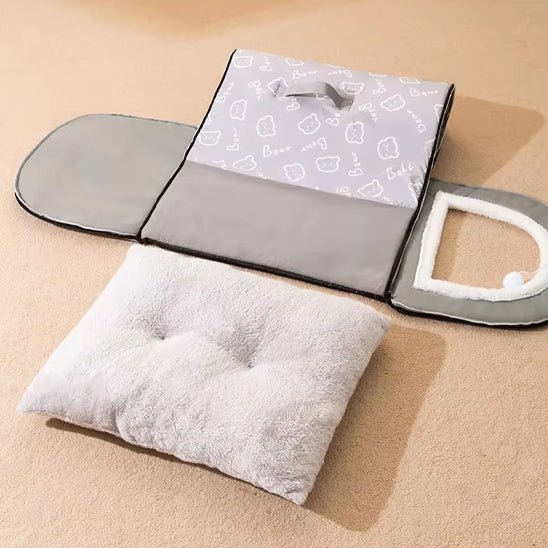 Maison pour chat en forme de dôme setup