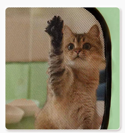 Maison pour chat salle de jeu  verte avec aération