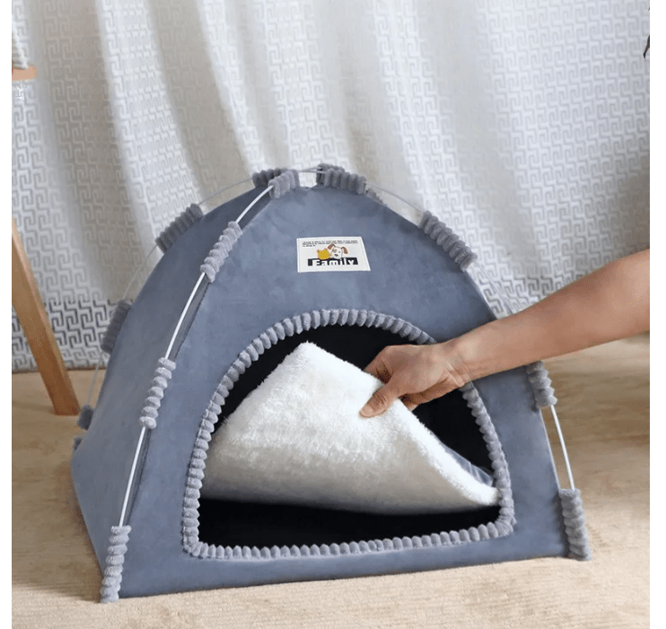 Maison pour chat tente camping  moelleux