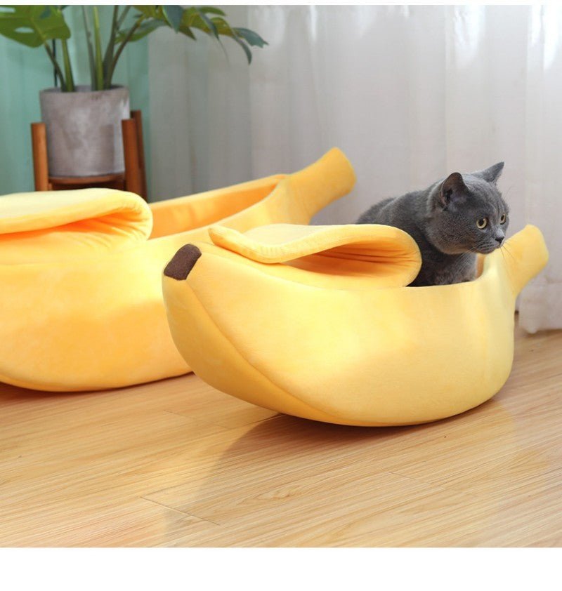 Panier banane pour chat jaune deux grandeurs