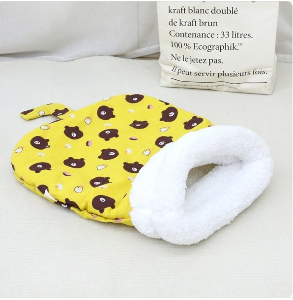 Panier pour  Chat Couchage Jaune descriptif