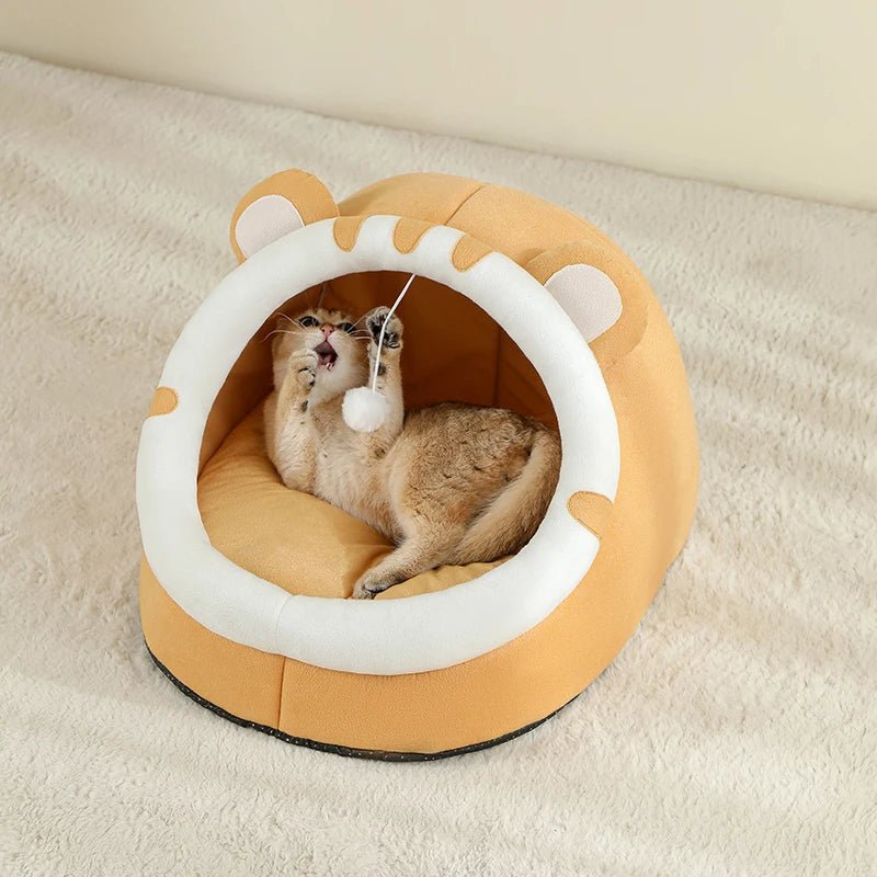 Panier pour chat avec pompon suspendu jeu avec la balle