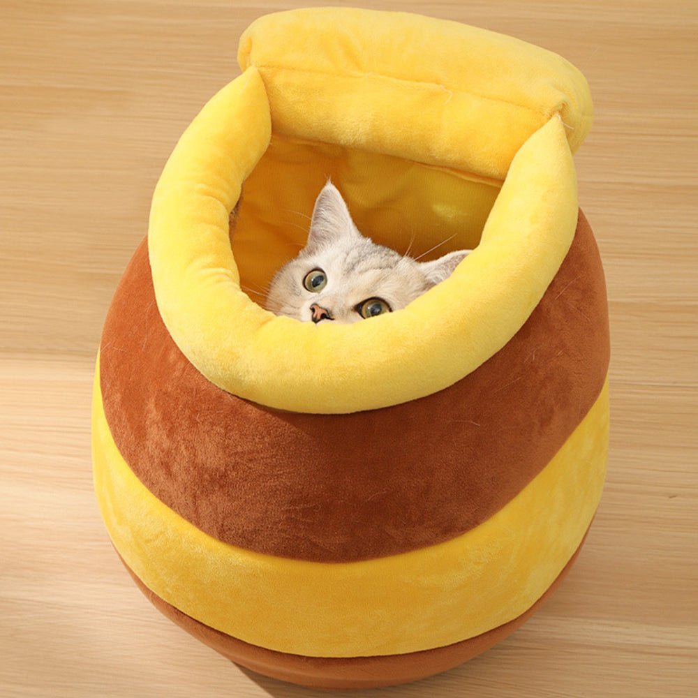 Panier pour chat pot de miel petite cachette