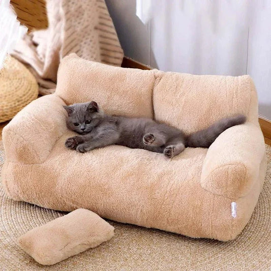 Canapé pour Chat - CatCanapéLit™ - Kaki - Boutique Chat l'Heureux