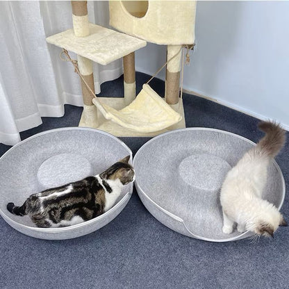 Lit pour Chat - ChatCondo™  Argent à l'intérieur