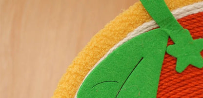 griffoir a chat gratte roche grenouille vert motif