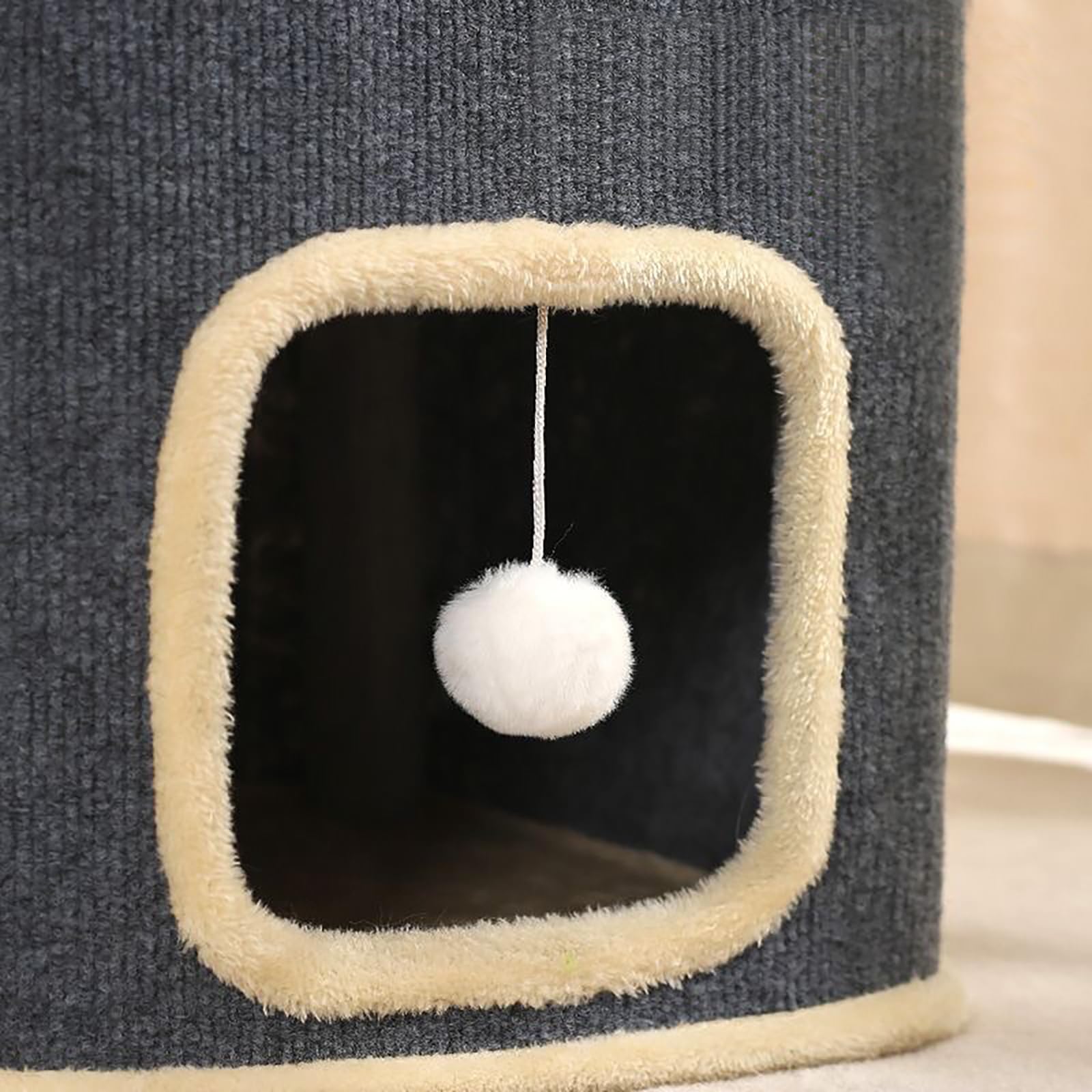 maison pour chat condo avec balle suspendu